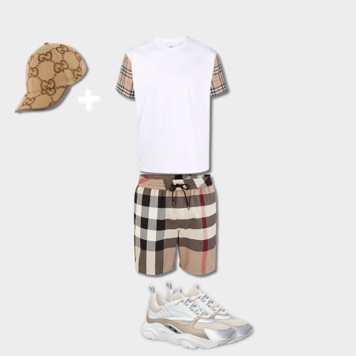 Outfit Burb°rry + Casquette Offerte