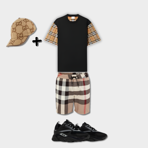 Outfit Burb°rry Noir + Casquette Offerte