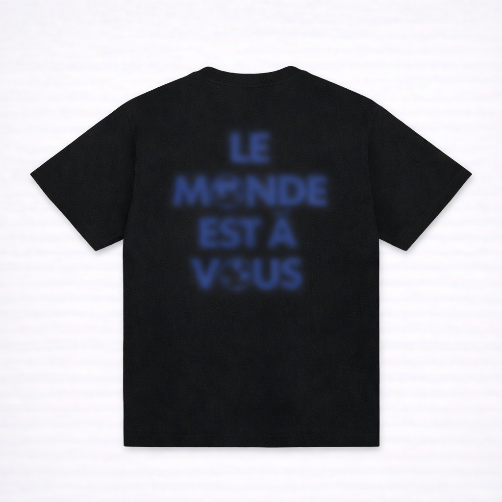 T-shirt - Noir / Bleu