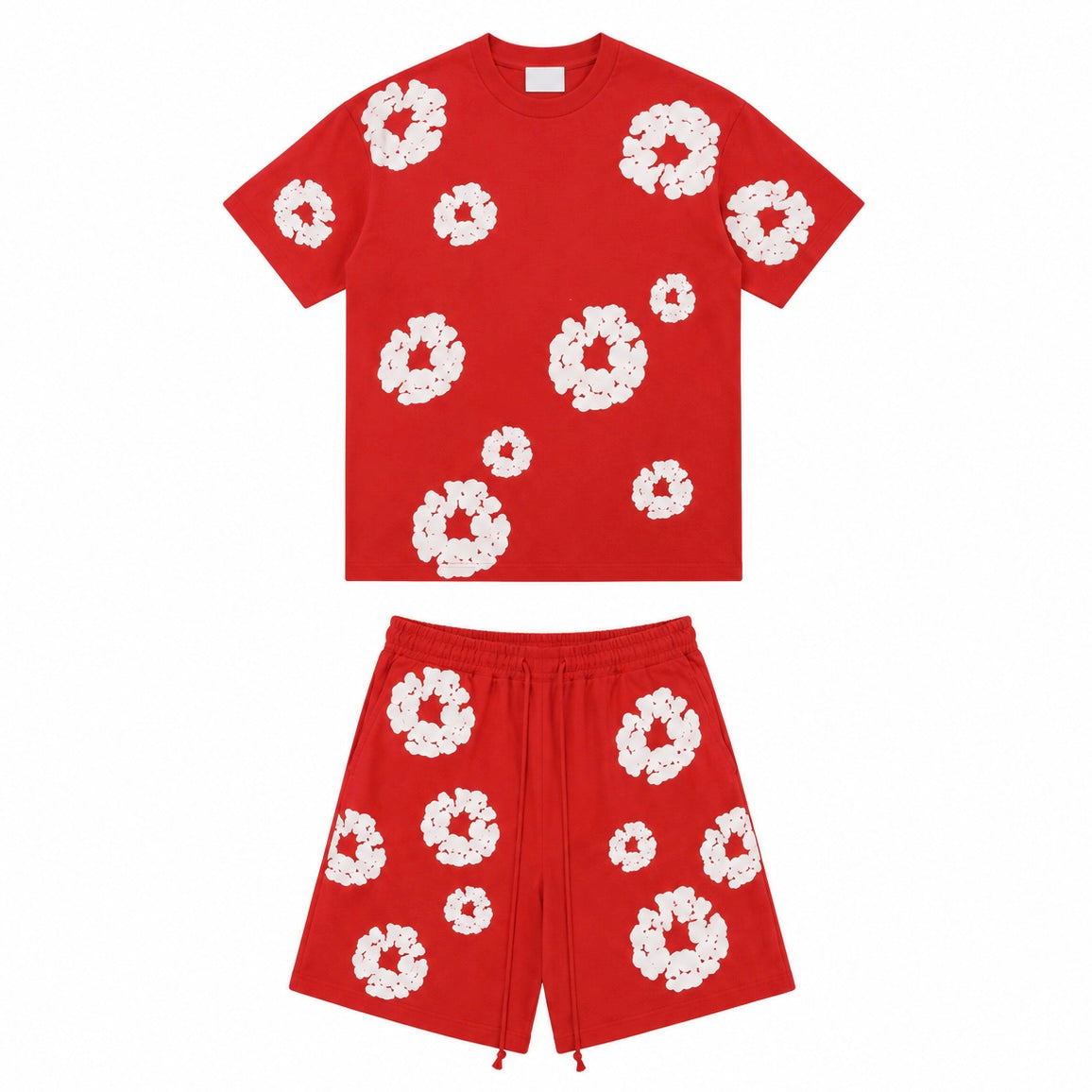 Ensemble Fleurs - Rouge