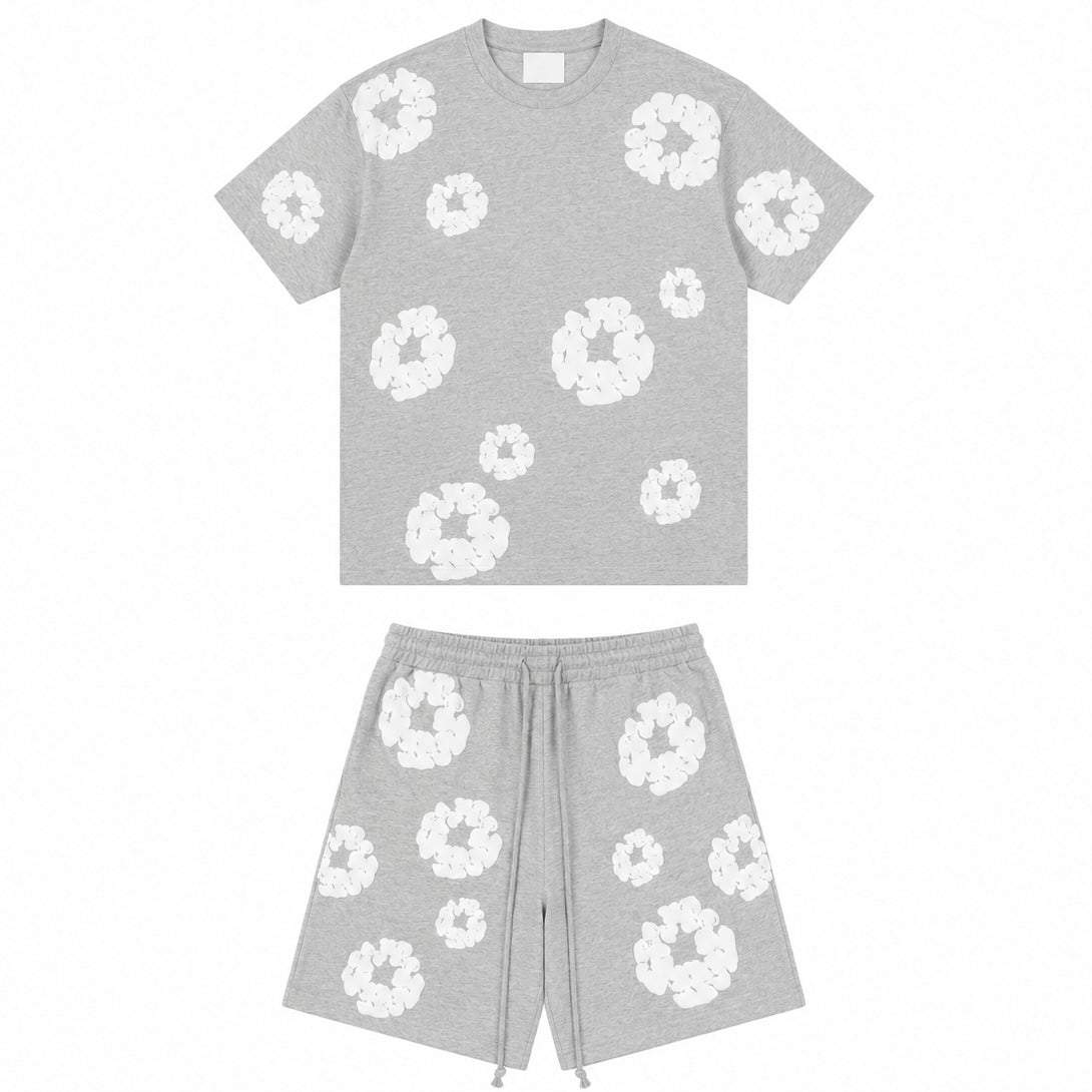 Ensemble Fleurs - Gris