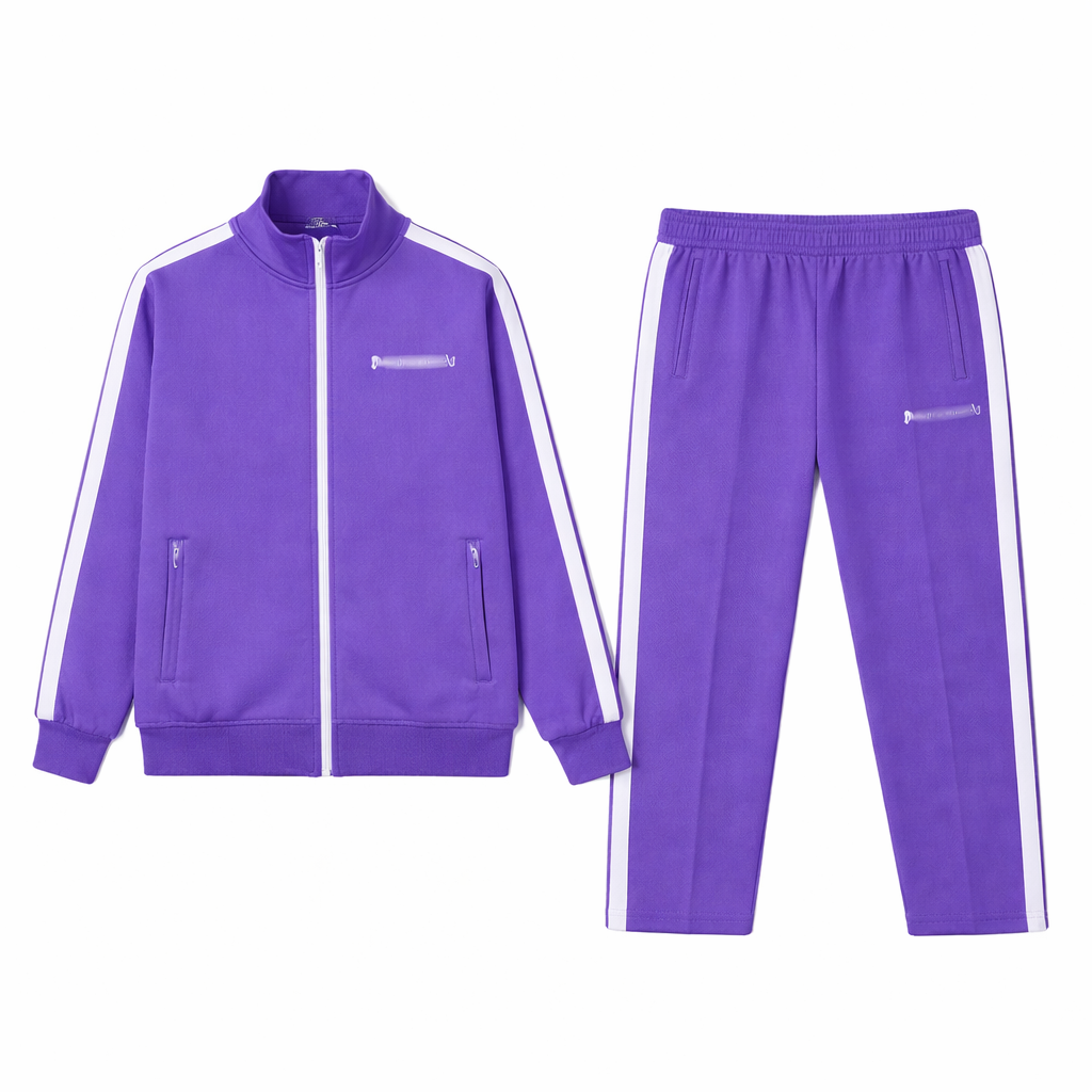 Survêtement- Violet  / Blanc