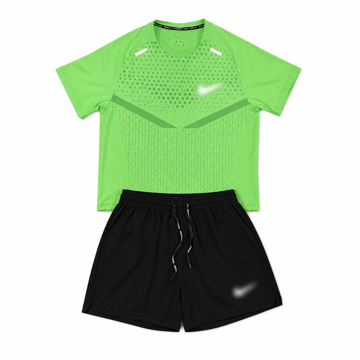 Ensemble Running  - Noir / Vert
