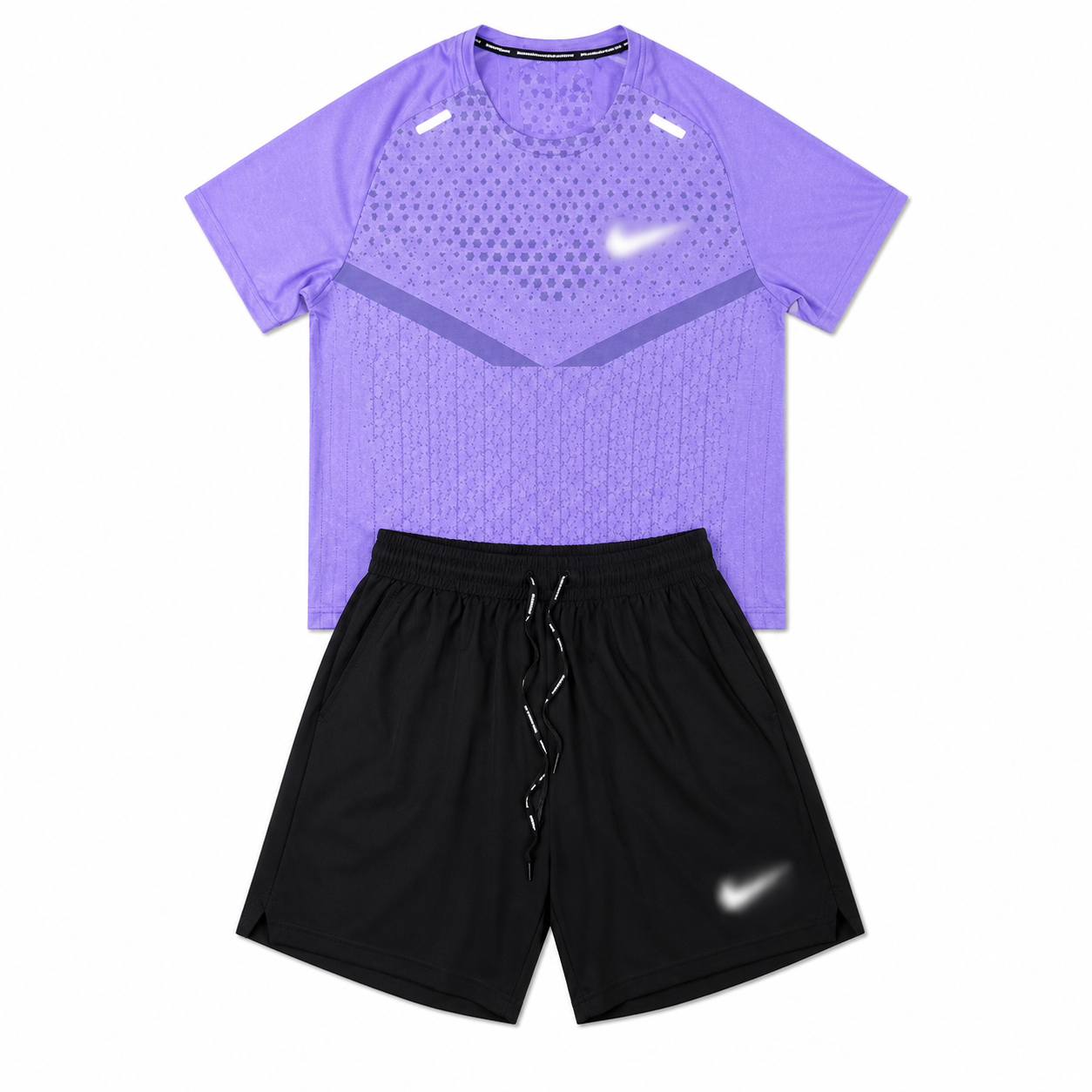 Ensemble Running  - Noir / Violet